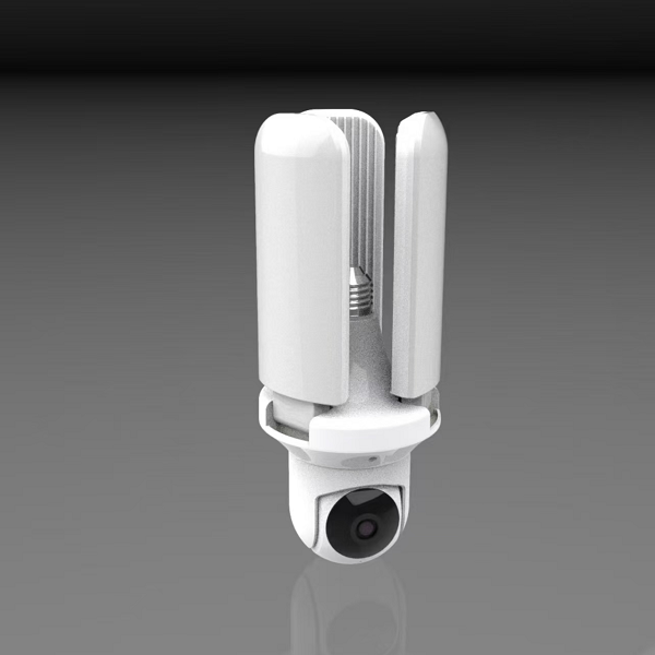 Cámara Lámpara Triple de Vigilancia WiFi