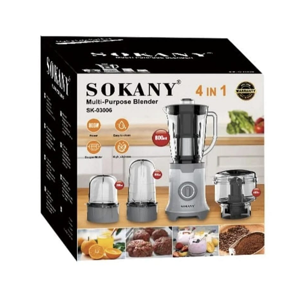 Licuadora 4 en 1 Sokany SK-03006