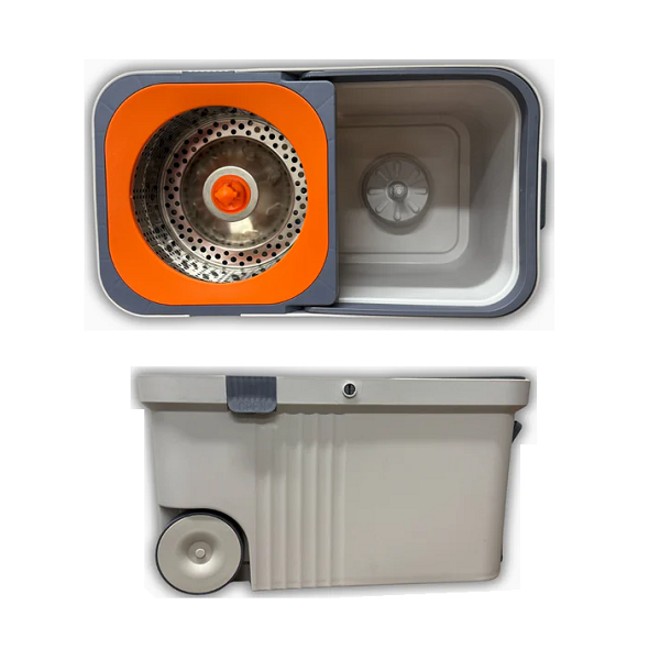 Trapeador Giratorio 360° con Balde y Escurrido por Centrifugado