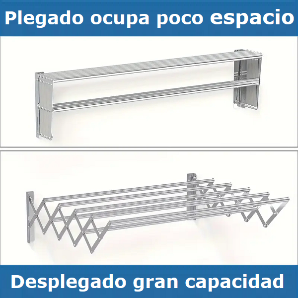 Estante de Secado de Ropa Plegable de Aluminio