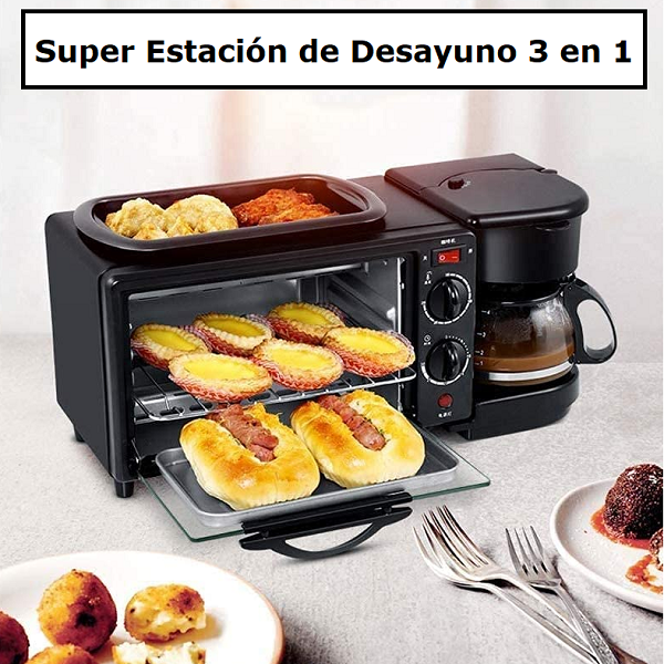 Super estación de desayuno 3 en 1