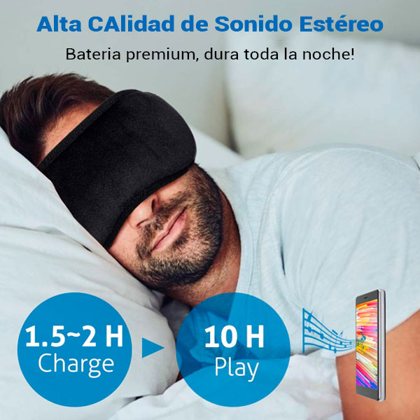 Banda de ojos con audífonos