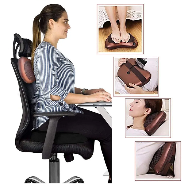 Almohada masajeadora para auto o casa