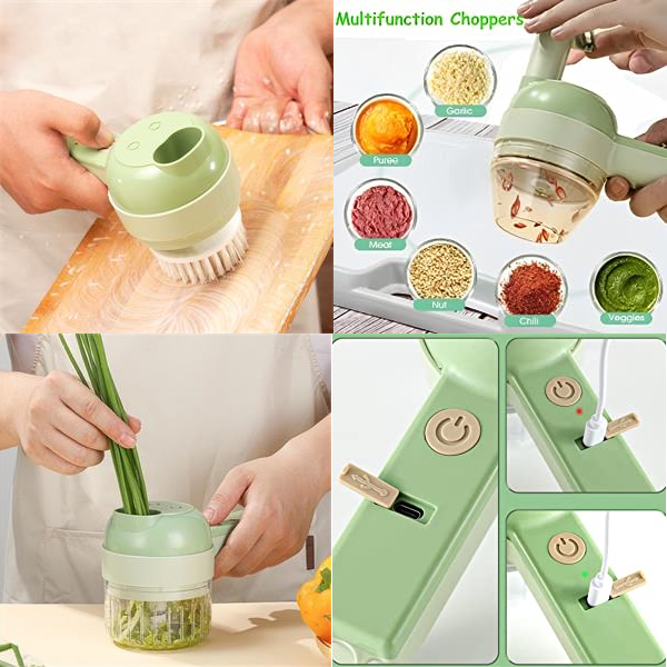 Set Picador Eléctrico de Vegetales y Frutas