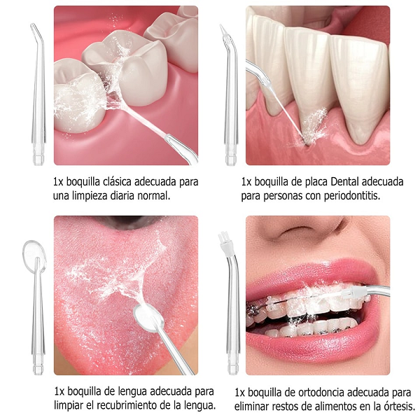 Irrigador dental recargable