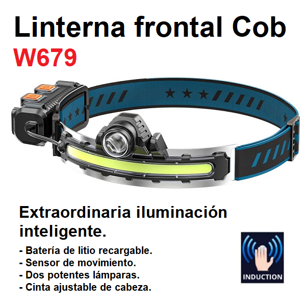 Linterna Frontal Cob W679-2