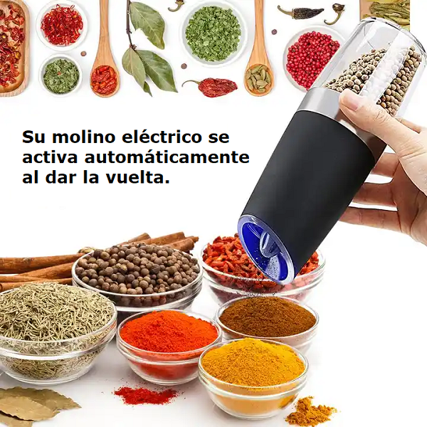 Molinillo Eléctrico de Pimienta y Sal