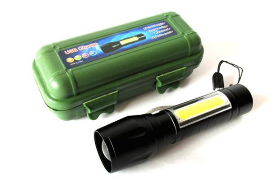 Mini linterna doble luz recargable