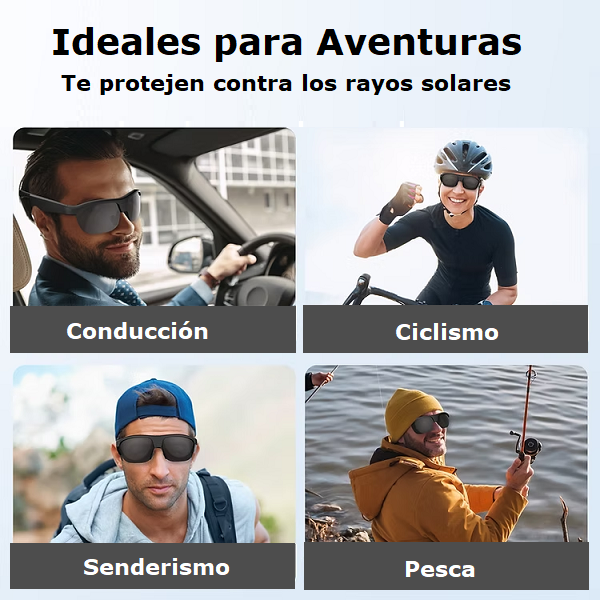 Gafas Inteligentes UV400 con Bluetooth G02