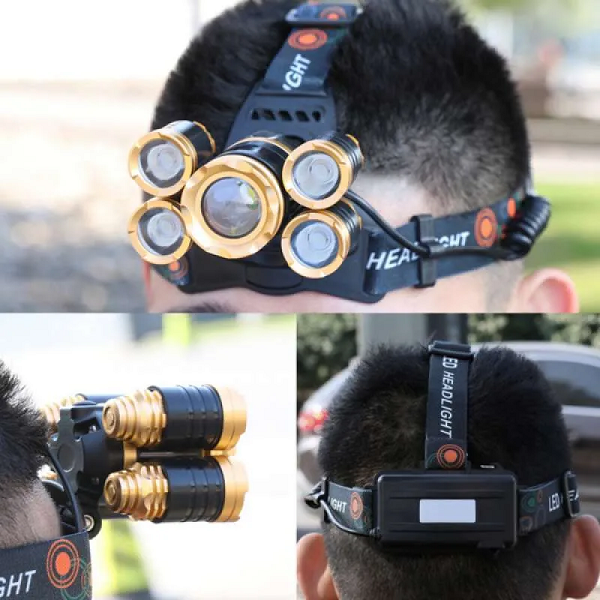 Linterna frontal de alta potencia