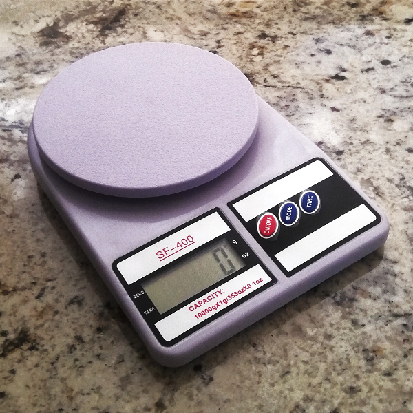 Balanza Electrónica de Cocina de 10gr.