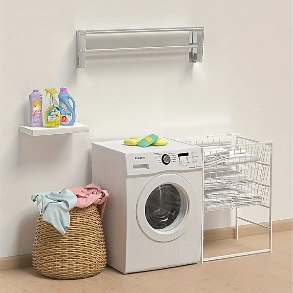 Estante de Secado de Ropa Plegable de Aluminio