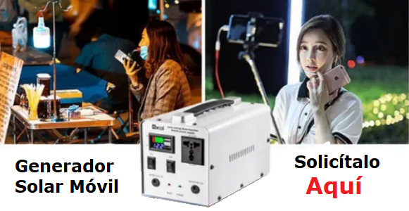 Generador Solar Móvil 12000mAh