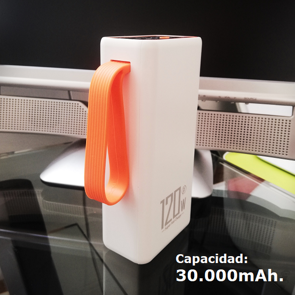 Cargador de Celular Super Rápido 30.000mAh 120W