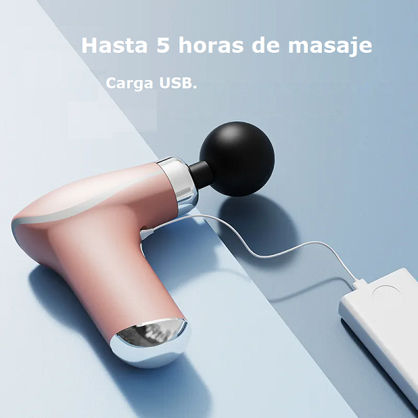 Pistola Masajeadora de 8 Cabezales