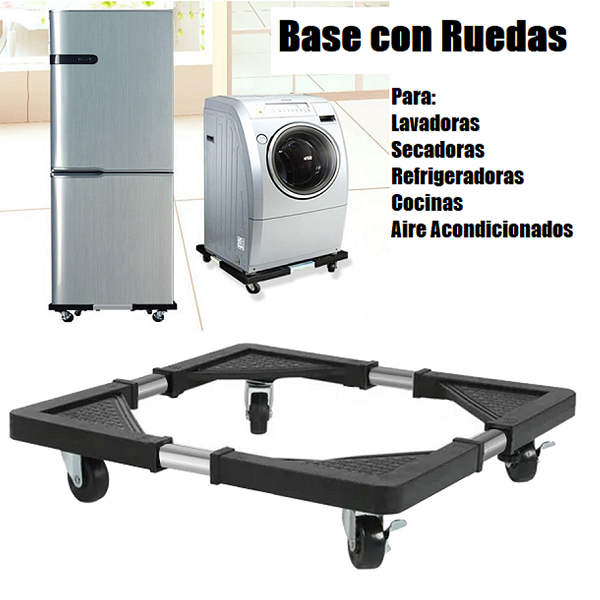 Base con ruedas para aparatos pesados