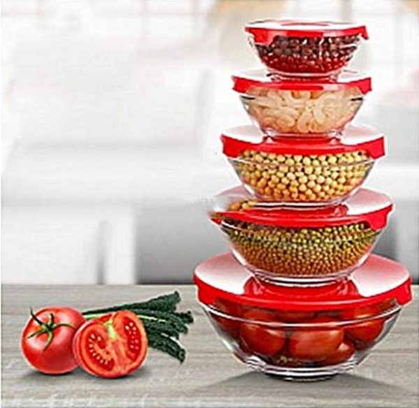 Set de 10 reposteros de vidrio