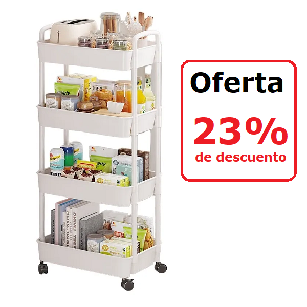 Carrito Organizador de 4 Niveles