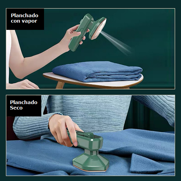 Mini plancha con vapor