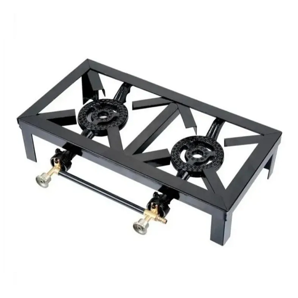 Cocina de Gas de Hierro de 2 Quemadores
