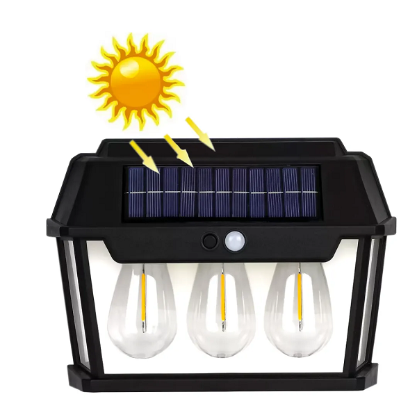 Lámpara Solar Triple de Pared HW999-3W