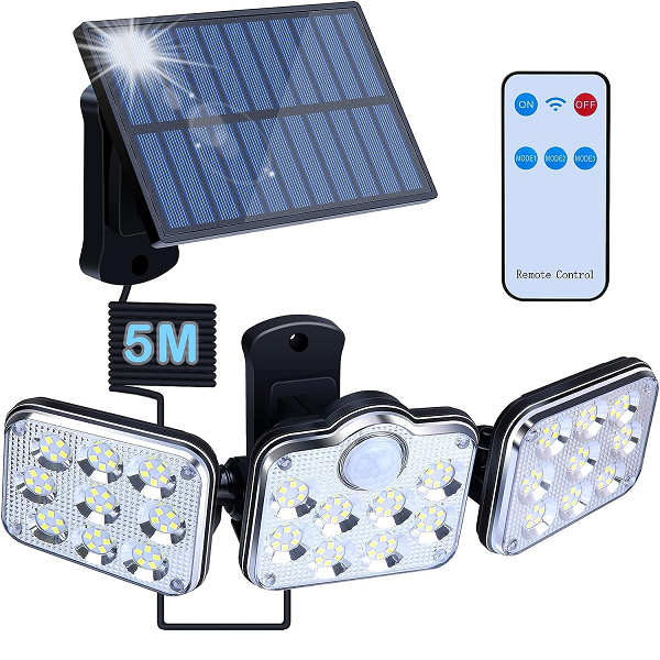 Lámpara Solar Triple Panel Separado