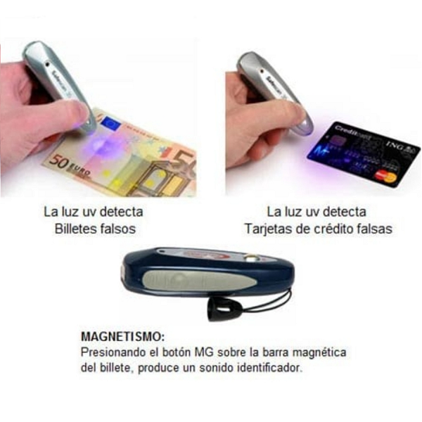 Mini detector de billetes falsos