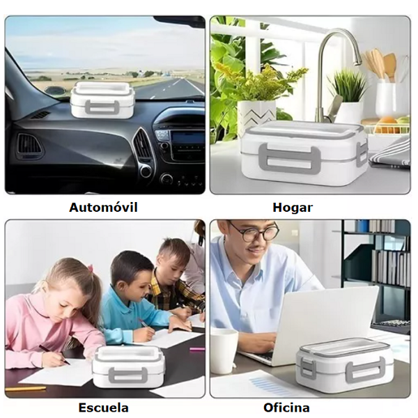 Lonchera Eléctrica con Plato de Acero Inoxidable