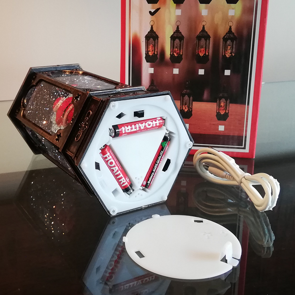 Lampara Navideña Giratoria