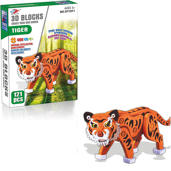 Rompecabezas tigre 3D