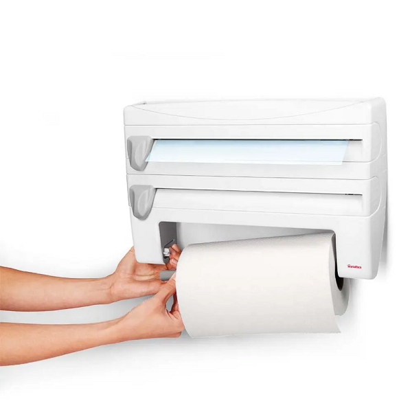 Dispensador de rollos de cocina 4 en 1