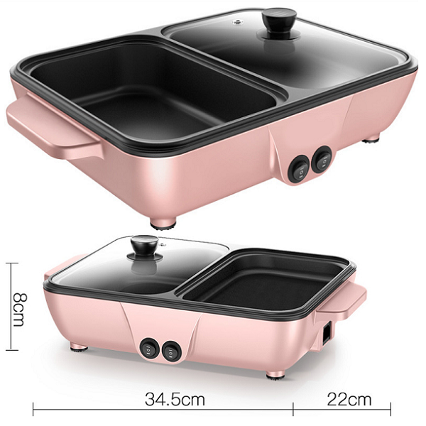 Sartén eléctrico doble