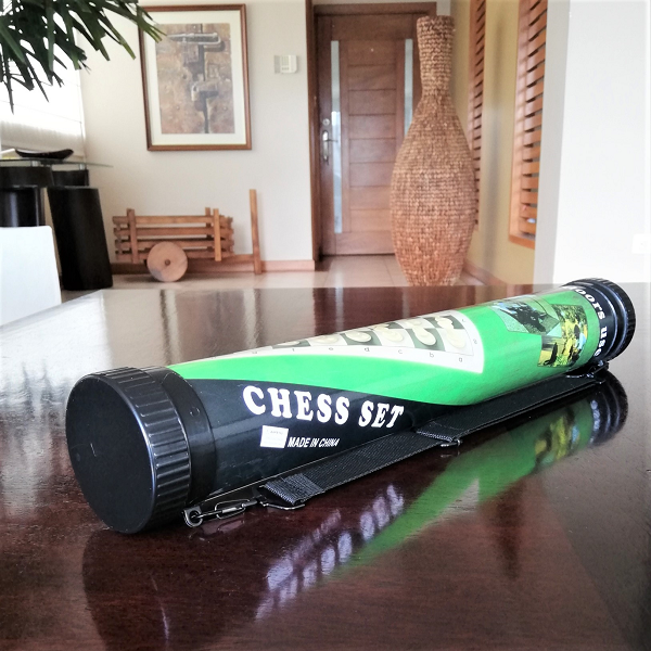 Ajedrez enrollable de cuero sintético