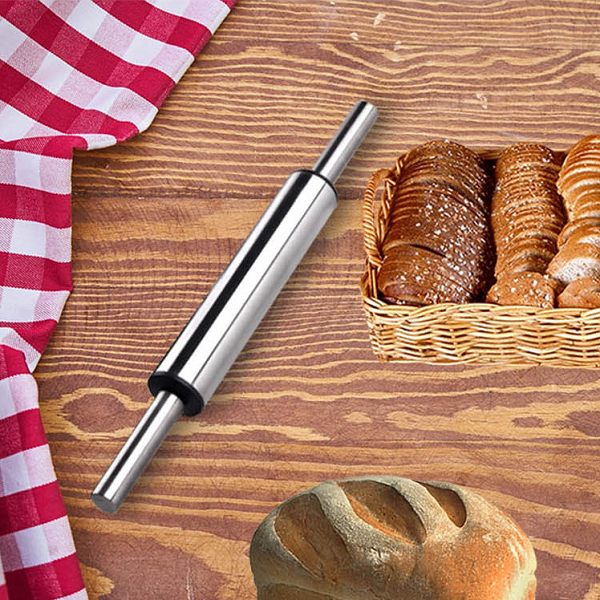 Rodillo de amasar de acero inxodable