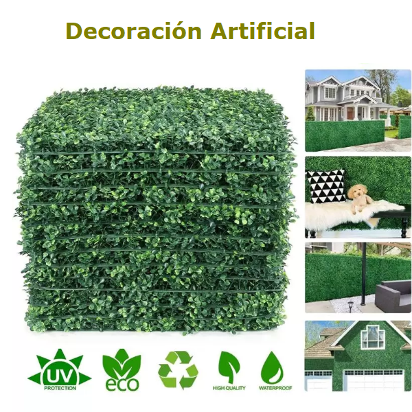 Plantas artificiales decorativas de pared