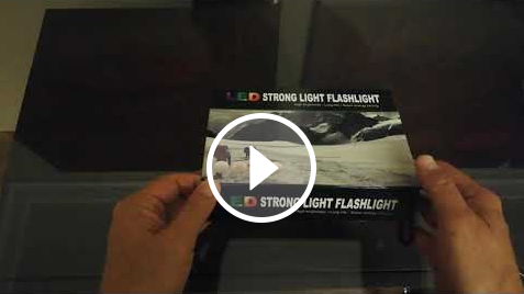 Linterna poderosa con luz lateral