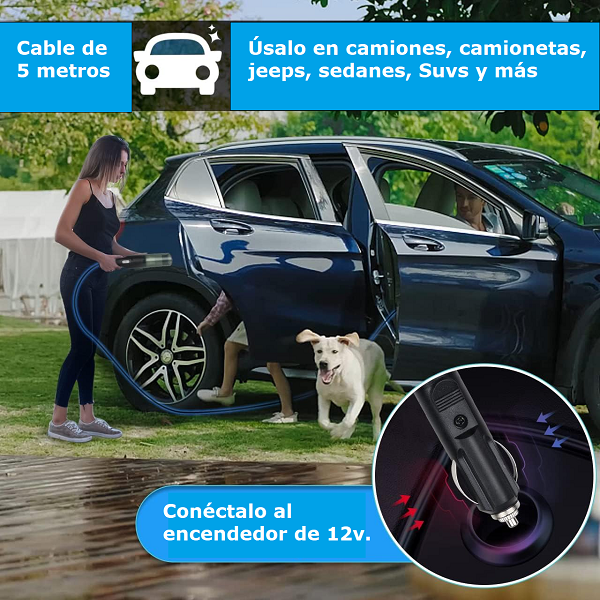 Mini aspiradora para auto o casa