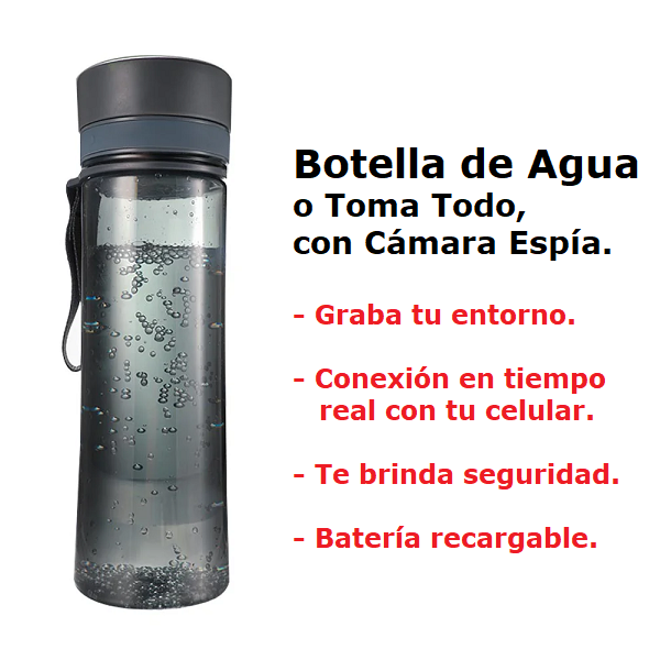 Botella con Cámara Espía