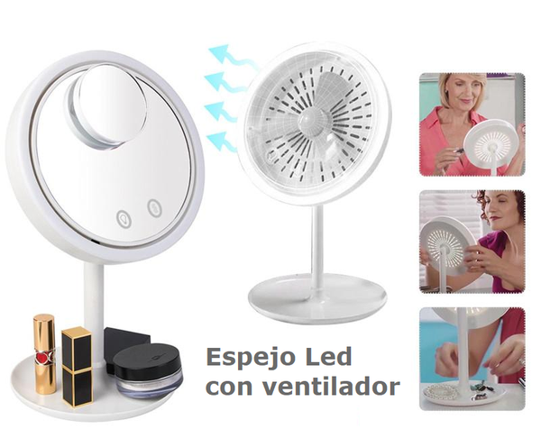 Espejo led con ventilador