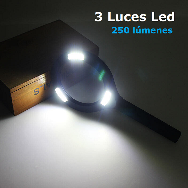 Lupa con luz led