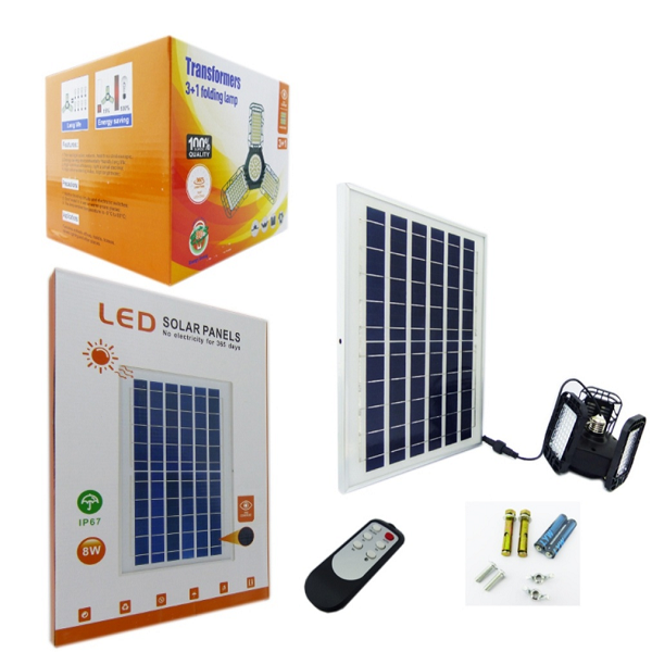 Lámparas solares tipo ventilador