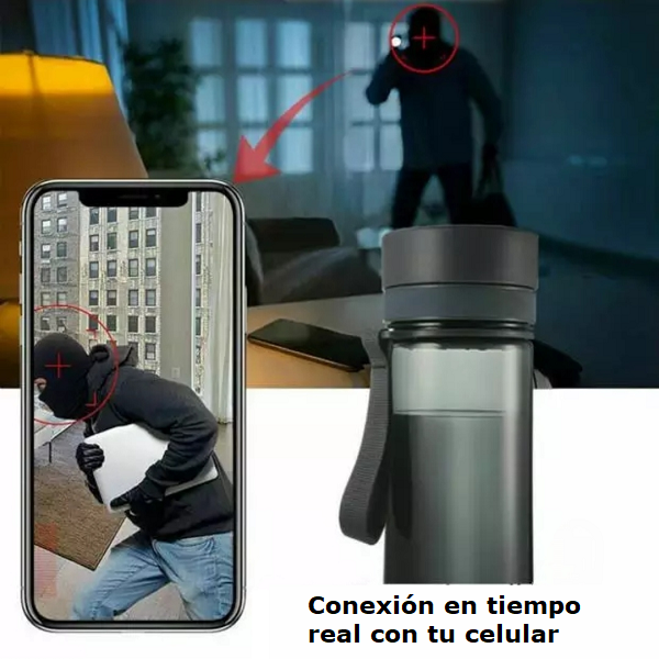 Botella con Cámara Espía