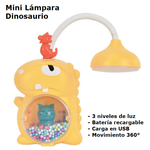 Mini lámpara dinosaurio