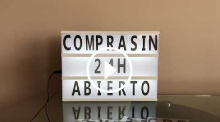 Letrero Luminoso tipo cartelera de cine