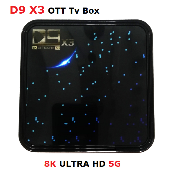 D9 X3 OTT Tv Box 4GB – 64GB 8K
