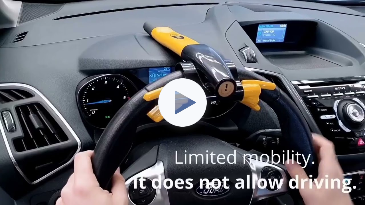 Barra de Bloqueo de Volante de Auto, www.comprasin.com