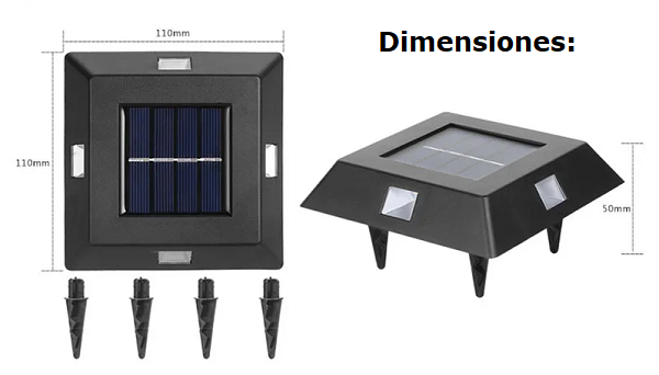 Pack de 4 luces solares