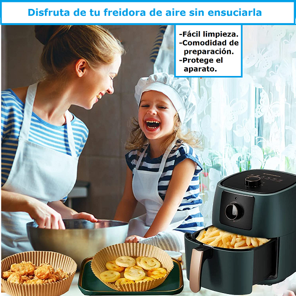 Papel forro para freidora de aire, www.comprasin.com
