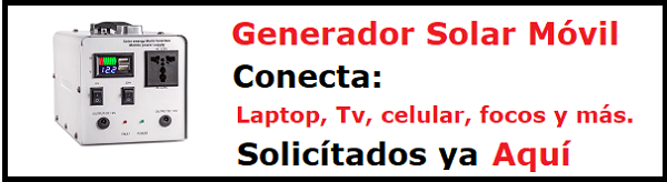 Generador solar móvil
