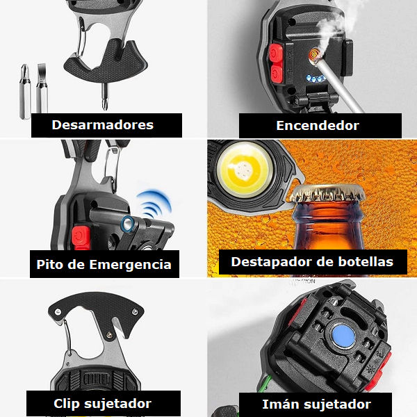Linterna Led Llavero Recargable
